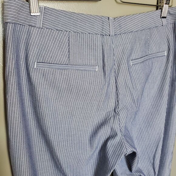 Banana Republic Blue Striped Women's Pants - Picture 7 of 11